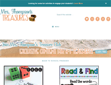 Tablet Screenshot of mrsthompsonstreasures.com